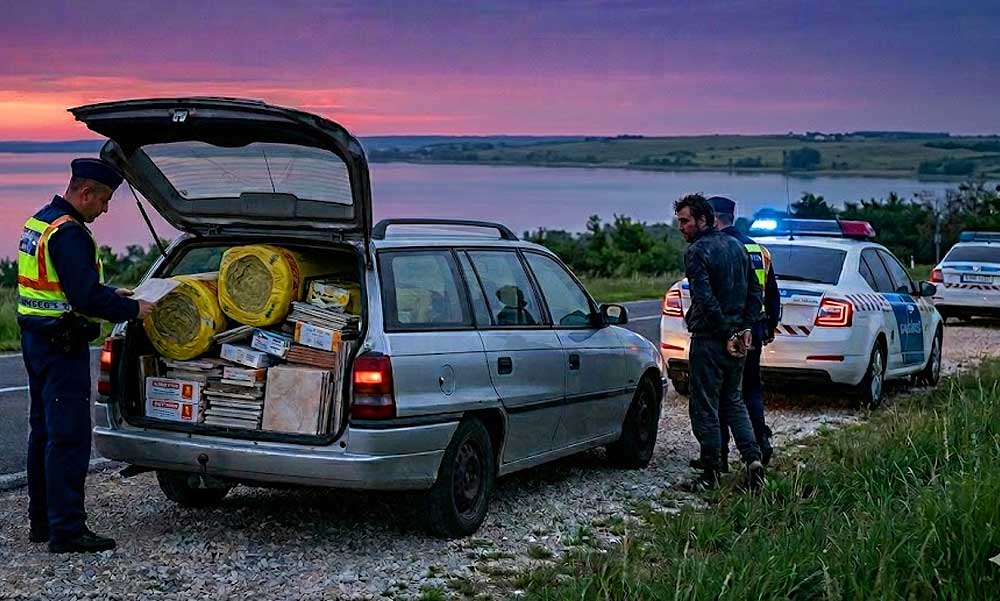 Milliókat érő szajréval volt tele az autó Csopakon, rutinellenőrzésnek indult, börtön lehet belőle