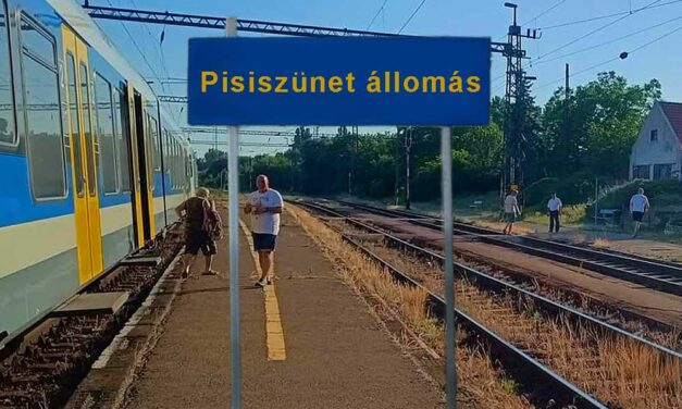 Pisiszünetet tartott a MÁV egyik balatoni járata, közben Lázár János vasútromboló tevékenységéről beszél Vitézy Dávid