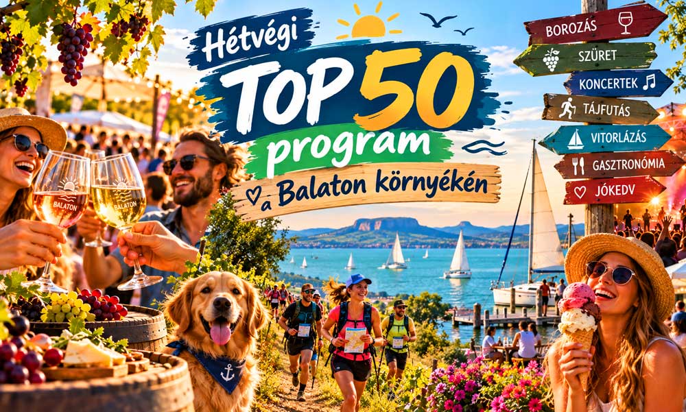 Balatoni programok a hétvégén – Visszatér a nyár, de fürdés helyett annyi minden mást is lehet csinálni